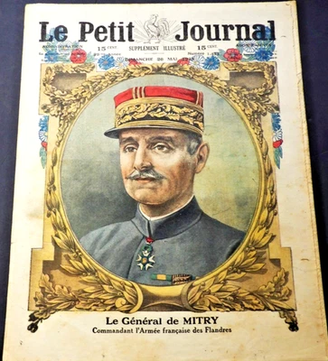 Le Petit Journal Supplement –Sunday, 26 May 1918, No. 1431 French Magazine. - Image 1 of 4