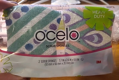 Сверхпрочные губки для скраба 3M Scotch-Brite Ocelo без царапин упаковка 2 РЕДКИЕ - Изображение 1 из 4