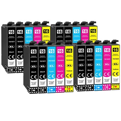 20x Druckerpatronen Kompatibel für Epson 16XL W 2630 WF2760 WF2660 WF2510 WF2750 - Bild 1 von 4