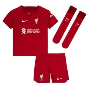 100 % authentisches Liverpool Junior Kinderheim komplettes Trikot 2022/23, 6-7 Jahre (DJ7896-609) - Bild 1 von 12