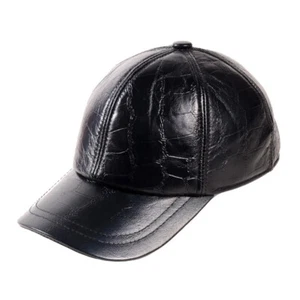 Women's Winter Real Leather Embroider Tracker Cap Baseball Golf Army Caps/Hats - Picture 1 of 14