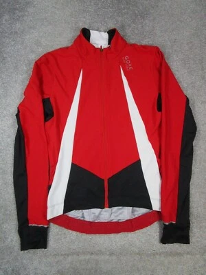 Gore Jacket Mens Medium Red Black Bike Wear Windstopper Soft Shell * - Image 1 of 4
