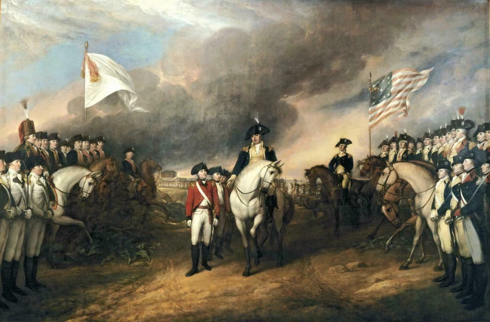 SURRENDER OF LORD CORNWALLIS in American Revolutionary War Picture Poster Print