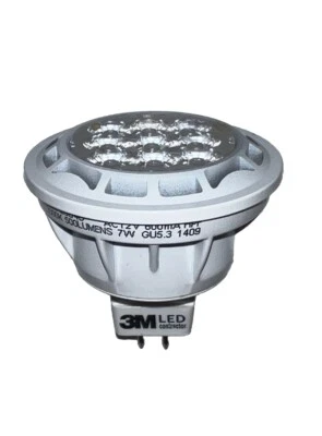 7W - 120V MR16 GU10 Base 3000K Dimmable LED Soft White Light Bulb (8 Pack) - Image 1 of 4