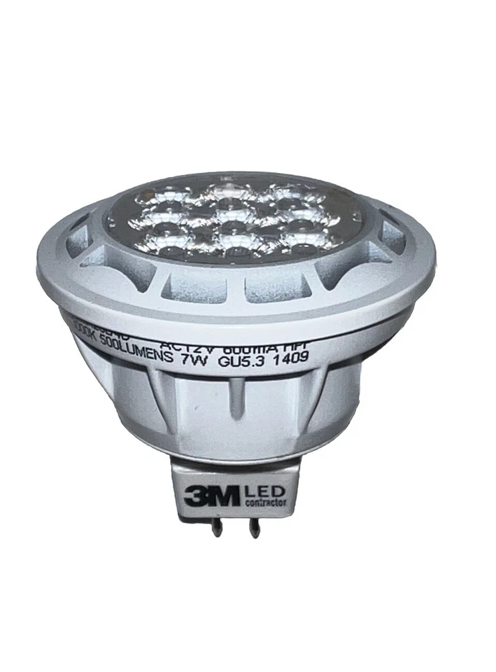 7W - 120V MR16 GU10 Base 3000K Dimmable LED Soft White Light Bulb (8 Pack) - Image 1 of 4