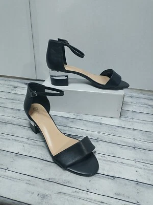 Bella Vita Woman's SZ 12W  Black Fitz Lucite Block Heel  - Image 1 of 4