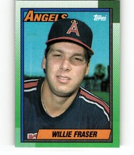 1990 Topps 477 Willie Fraser California Angels