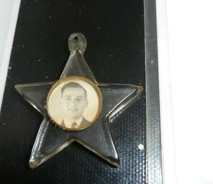 WW2 RAF Trench Art Cockpit Perspex Lucite Sweetheart Star Pendant - Picture 1 of 6