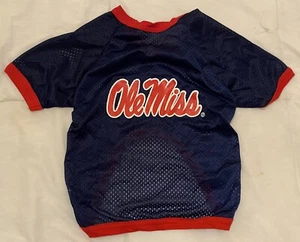 University of Mississippi Ole Miss Rebels Team Mesh Jersey Pet Dog Large Vintage - Picture 1 of 3