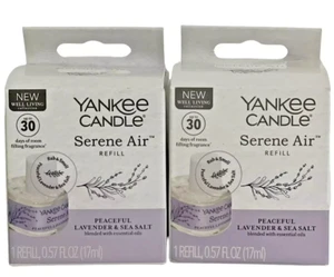 Lot Of 2 Yankee Candle Serene Air Refill Peaceful Lavender & Sea Salt Freshener - Picture 1 of 1