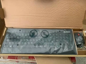 Lenovo PC Computer 2.4G Wireless Keyboard Mouse Set Thin C-9208 Keyboard - Picture 1 of 5