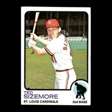 Ted Sizemore 1973 Topps St. Louis Cardinals #128 Nice R303 1