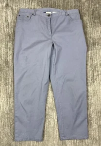 Ruby Rd. Favorites Pants Womens 8 Blue Part Elastic Waist - Picture 1 of 11