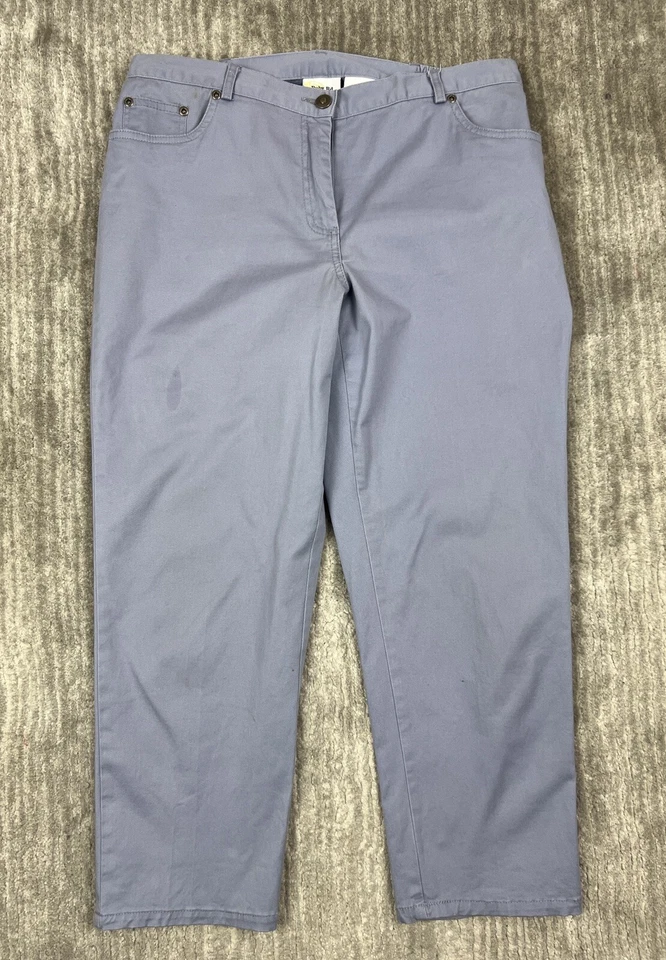 Ruby Rd. Favorites Pants Womens 8 Blue Part Elastic Waist - Image 1 of 4