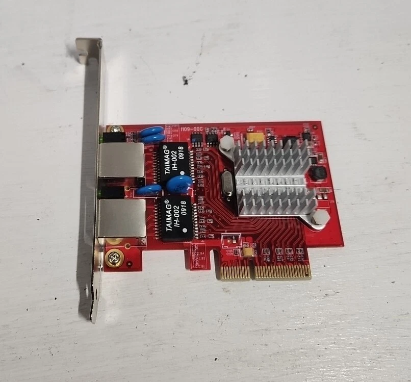 Rosewill RC-401-Dual-EX Dual Gigabit Ethernet Network Adapter Card PCIE 4x  - Image 1 of 3