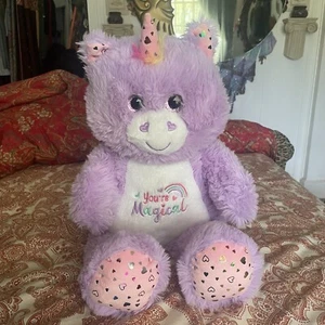 Big Hug & Luv Purple “You’re Magical” Unicorn Plush stuffed toy hearts Furry - Picture 1 of 8