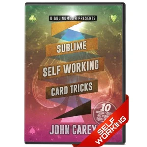 John Carey Sublime Self Working Playing Card Magic Tricks DVD Sleight of Hand - Foto 1 di 3