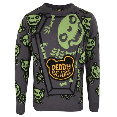 DISNEY Official Deddy Bears Bones Knitted Jumper Sweater Fun Fan Gift Outfit Graphic