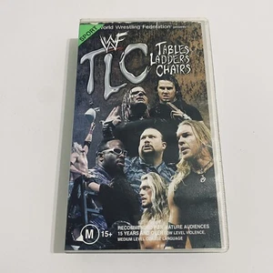 WWF TLC 2000 Tables Ladders Chairs VHS Ex Rental WWE Pro Wrestling Classic Video - Picture 1 of 5