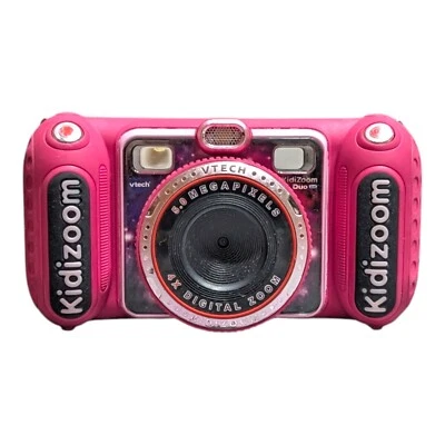 VTech KidiZoom Duo DX Digital Camera Pink 5MP - MP3 Player Tested Working - Image 1 of 4