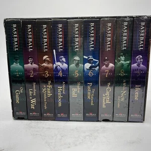 Baseball: A Film by Ken Burns - Nine Inning Boxed Set (VHS, 1997, 9-Tape Set) - Imagen 1 de 6