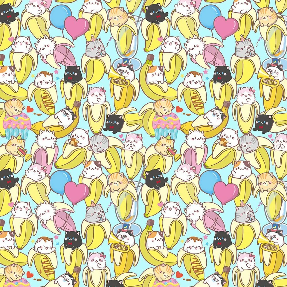 Tela de algodón Bananya Cat-Linda Bananya Personaje de anime japonés Telas de algodón Foto 1 de 1