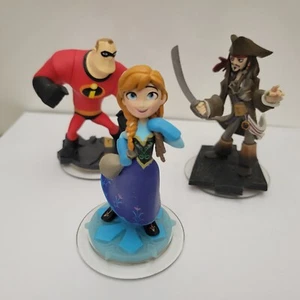 Disney Infinity Play Set with Mr. Incredible Jack Sparrow Anna Frozen - Picture 1 of 1
