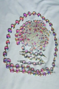 2000 Bulk 1000 AB 14 MM PERLE + 1000 VERBINDER KRISTALL KETTE 30% BLEIKRISTALL - Bild 1 von 4