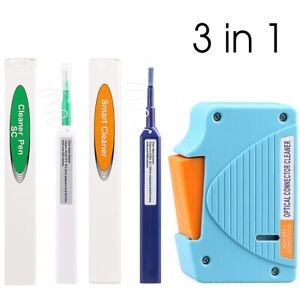 Fiber End Face Cleaning Box Pigtail Cleaner Cassette Fiber Wiping Tool Pen