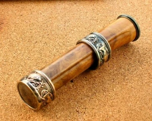 Trout Engraved Down lock Slide Band Fly Reel Seat - with Maple wood insert - Picture 1 of 2