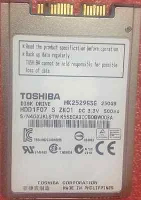 1.8" Toshiba micro-sata mSATA 250GB MK2529GSG 5400rpm HDD Hard Drive - Image 1 of 2