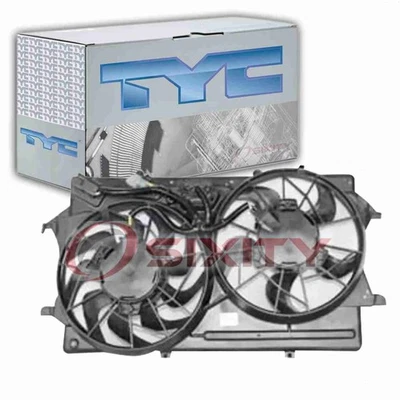 TYC Dual Radiator & Condenser Fan Assembly for 2000-2002 Ford Focus 2.0L L4 vp - Image 1 of 4