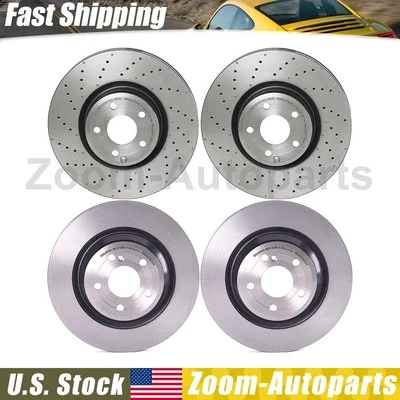 Brembo OE Front Rear Brake Rotors for 2015 2016 Mercedes-Benz SL400 - Image 1 of 4