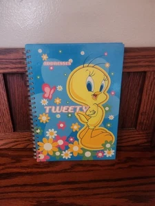 Libreta de direcciones vintage de Tweety Bird Looney Tunes 2000. 5”X4” Y2K - Imagen 1 de 4