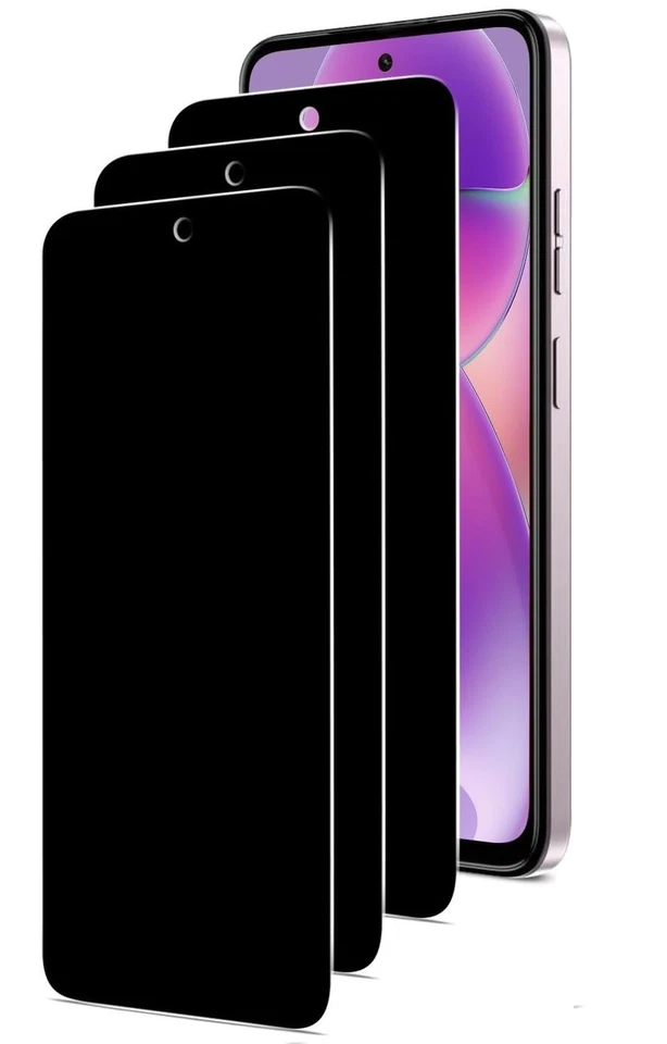 3 Pack Privacy Tempered Glass Screen for Motorola Moto G Stylus 5G 2025 Anti-Spy - Image 1 of 1