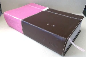 NIV Life Application Study Bible, Leather Cover, 2 Tone, Orchid/Chocolate - Bild 1 von 5