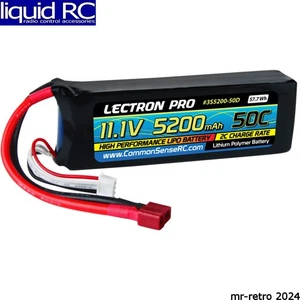 Common Sense RC 3S5200-50D Lectron Pro 11.1v 5200mah 50c Lipo Battery T-plug - Picture 1 of 1