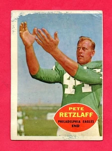 1960 Topps Football # 85 a Pete Retzlaff Low Grade - Bild 1 von 2