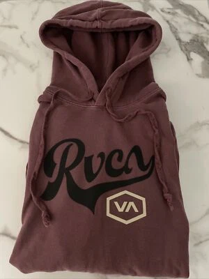 Nueva Sudadera con Capucha Manga Larga RVCA Logo Deportivo Diseños de Artistas Callejeros Talla L Foto 1 de 4