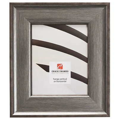 Craig Frames Resilience Wide, 3 Inch Wide Distressed Silver Picture Frame - Image 1 of 4