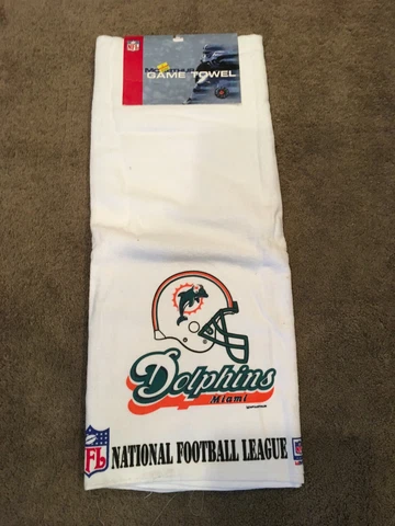 NFL Miami Dolphins  22" x 44" Bath Towel White Cover