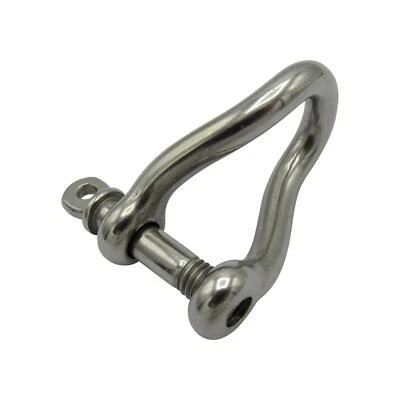Twisted Shackle D Stainless Steel 12MM (Dee Lock Marine Rigging) - Image 1 of 4
