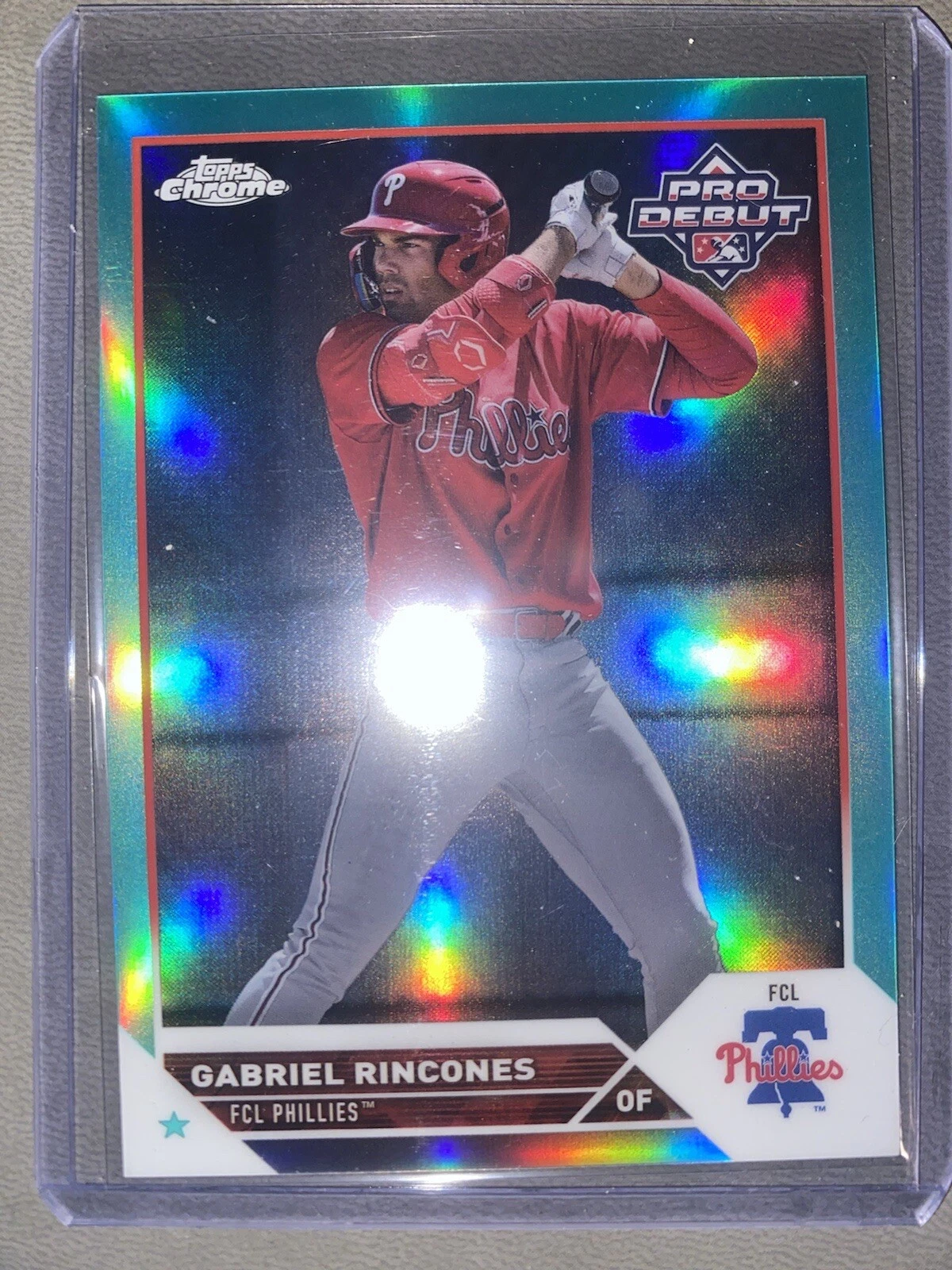 2023 Topps Pro Debut - Aqua Foil #PD-134 Gabriel Rincones /75 (RC)