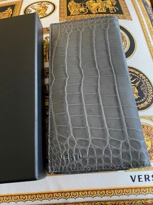 Vertu NUEVO Estuche Billetera Tarjeta de Crédito Gris Caimán Exótico 5.2" Signature Touch Foto 1 de 3