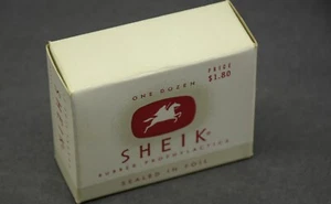 Vintage Sheik Rubber Prophylactics 1 Boxes Contains 12  Sealed Condoms - Picture 1 of 14