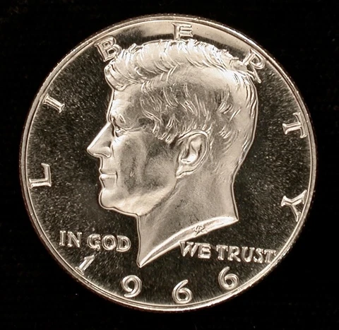 1966 SMS 50c HIGH GRADE CAMEO !!!!! GORGEOUS 2-SIDED FROST !!!!! Cover