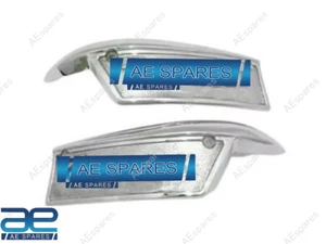 Fits For Triumph T120 T140 T150 Petrol Fuel Gas Tank Chrome Badges Pair New - Picture 1 of 4