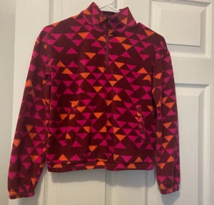 Girls' SO Brand 1/4 Zip Geometric Print Pullover Size Large 10/12 - Picture 1 of 2