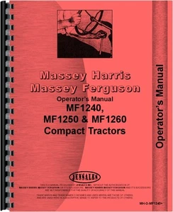 Manual del operador de tractor Massey Ferguson 1240 1250 1260 (MH-O-MF1240+) - Imagen 1 de 1