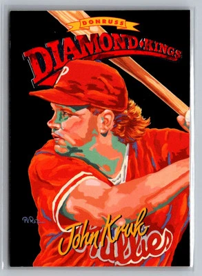 1994 Donruss #DK-9 John Kruk Diamond Kings - Image 1 of 2